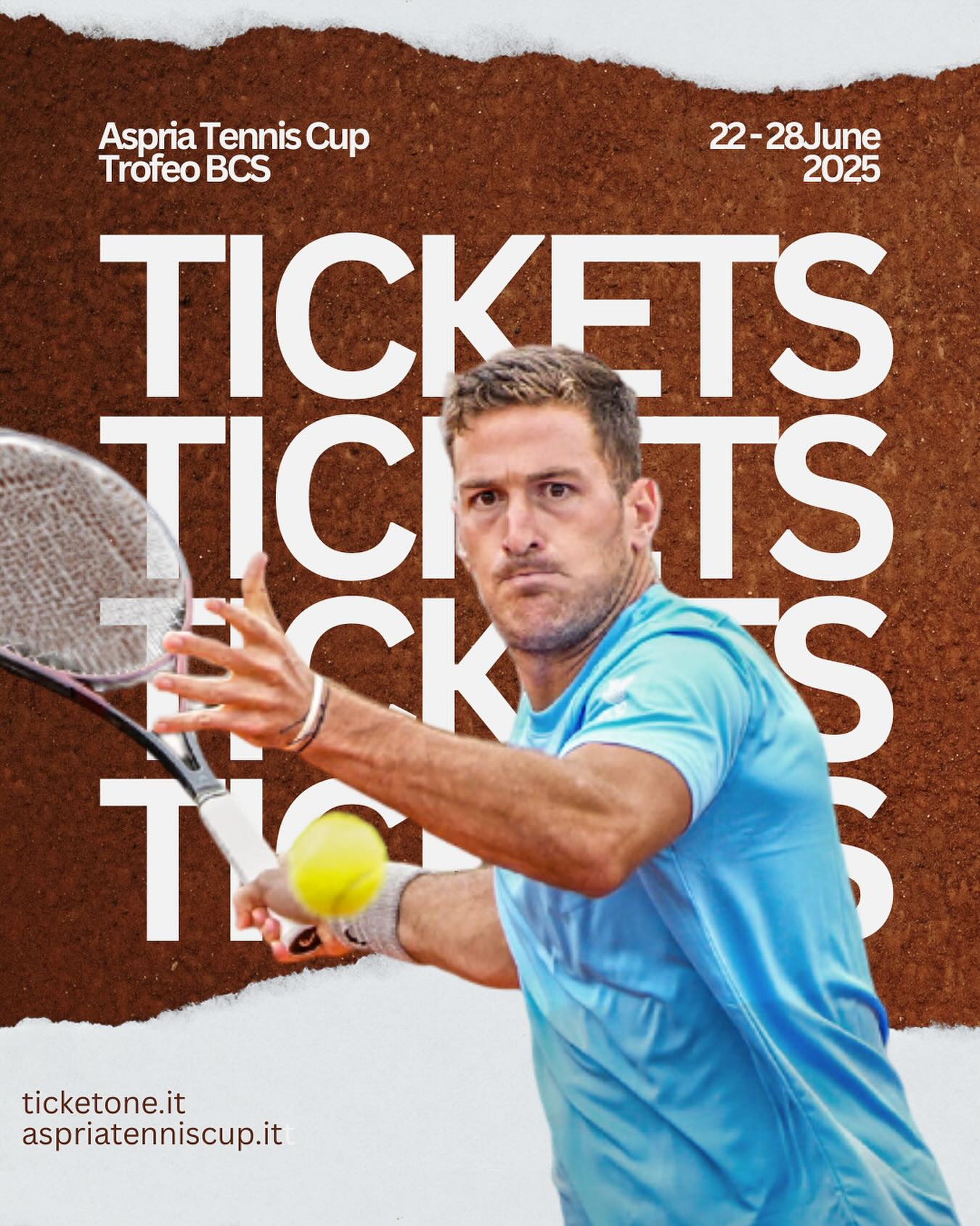 🎾 Il grande tennis sta per tornare…tu hai già il tuo posto?

Dal 22 al 28 giugno l’Aspria Tennis Cup – Trofeo BCS accende Milano con una nuova edizione ricca di talento e sfide da non perdere.
✅ Ingresso libero dal 22 al 25 giugno 🎟️ Biglietti disponibili su @ticketone.it per i match decisivi: quarti, semifinali e finale (26–28 giugno)
📢 Le vendite sono già partite!
 Scegli la tua esperienza e vivi il tennis da vicino.
👉 Corri su TicketOne!

@aspria_harbourclub 
#aspriatenniscup