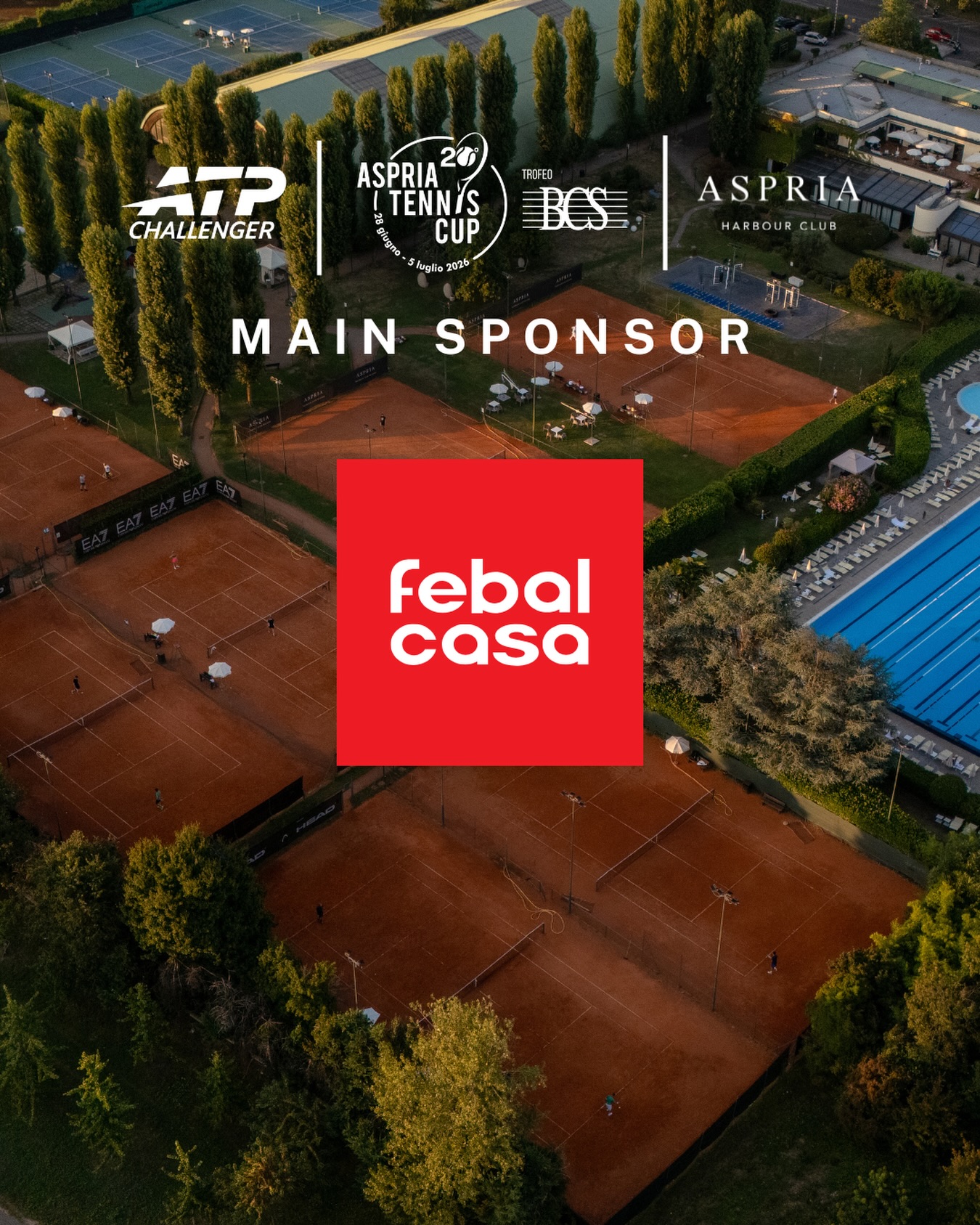 @febalcasa_official è Main Sponsor dell’Aspria Tennis Cup - Trofeo BCS 🫰🏻

Un’atmosfera speciale che prende vita in un luogo pensato per stare bene.
Ci sono posti che sanno accoglierti, farti sentire a tuo agio e vivere una sensazione familiare, autentica e immediata.
Esattamente come una casa Febal Casa.

Scopri gli store Febal Casa nell’area di Milano su febalcasa.com ✨

#AspriaTennisCup2026